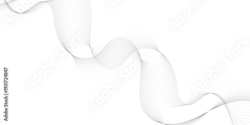 Abstract wave blend lines on transparent background. Design for banner, wallpaper, background and many more. Undulate Grey Wave Swirl, frequency sound wave, twisted curve lines with blend effect.