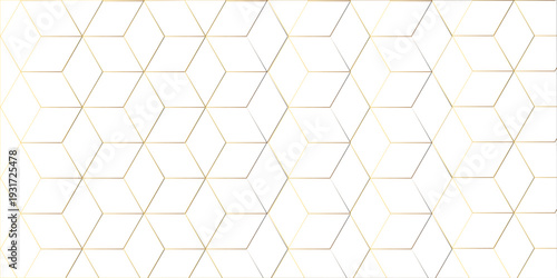 Seamless pattern with hexagon square cube geometric pattern shapes grid metal element texture design. vector tiles gradient science web tech connection triangle diamond honeycomb hexagon vector.