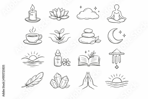 Uneven generation outline simple freehand relaxed icon casual image loose vector calm