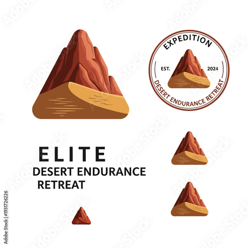 Desert Desert Endurance Retreat Logo Design.