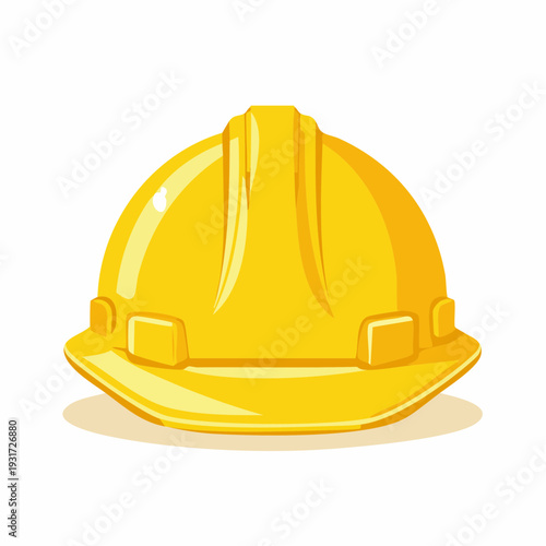 Yellow Hard Hat, Safety Helmet for Construction and Industrial Work