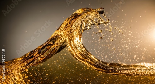 Golden Wave Splash