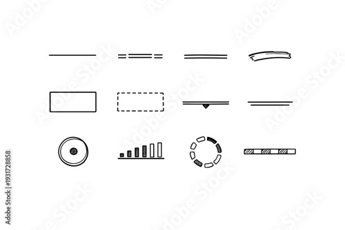 Simple progress vector active separator icon border generation outline focus image indicator
