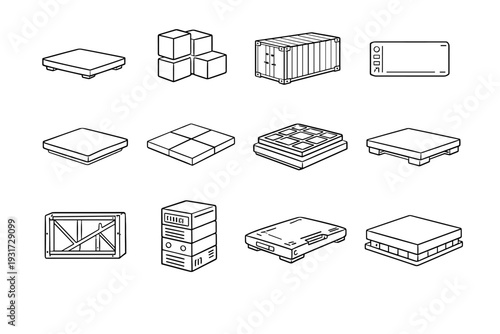 Generation framework icon component block unit module panel vector slab base image