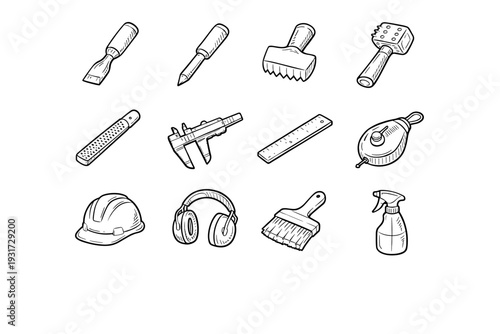 Image measuring tool vector chalk caliper bush bottle generation ear straight icon