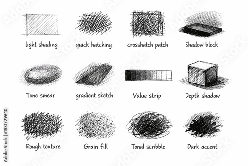 Shading vector quick tone value fill light simple crosshatch dark generation icon