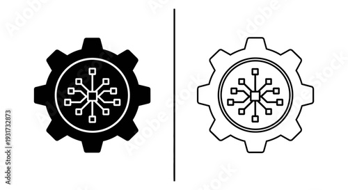 A mechanical gear cleverly integrated with a circuit board, symbolizing technological innovation and engineering.
