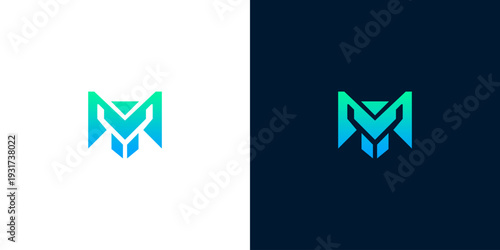 Modern Abstract Letter M Logo Design - Clean Geometric Branding Symbol