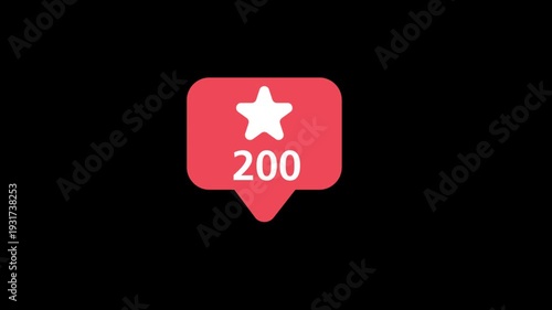 social media numbers increase animation