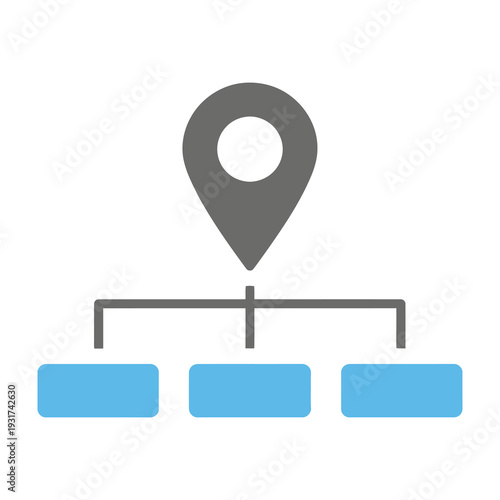 Minimalist location pinpointing over three connected sites