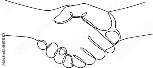 Continuous one line drawing of helping hands symbolizing support care trust and partnership minimalist vector illustration