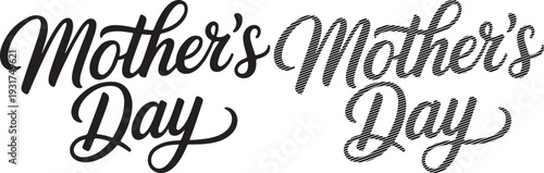 Mothers Day Greeting Card Isolated on White