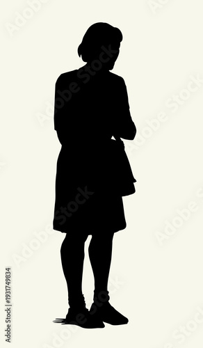 Vector drawing. Man in ancient dress