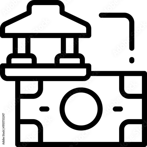 transfer line icon. Clean and minimalist vector icon for websites, mobile apps, presentations, and logos. Fully scalable and customizable for any project.