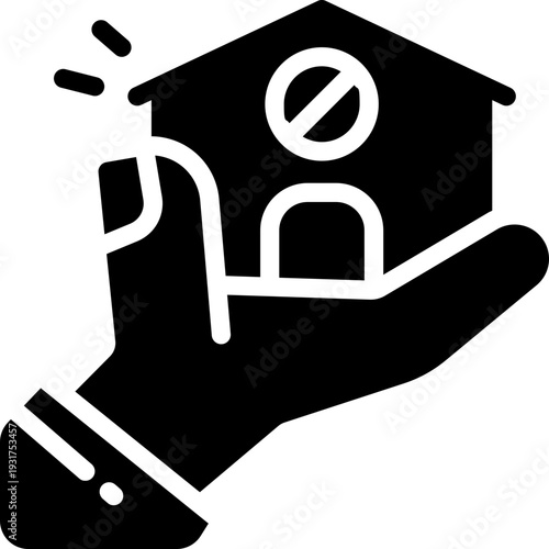 real estate glyph icon. Strong and solid vector icon for websites, mobile interfaces, presentations, and visual branding. High quality and easy to edit.