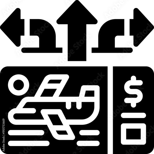 flexibility glyph icon. Strong and solid vector icon for websites, mobile interfaces, presentations, and visual branding. High quality and easy to edit.