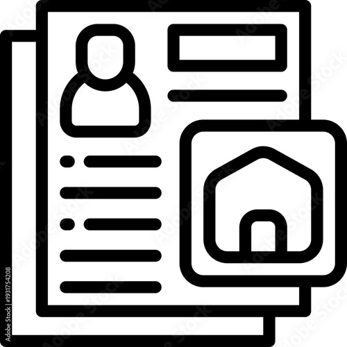 personal data line icon. Clean and minimalist vector icon for websites, mobile apps, presentations, and logos. Fully scalable and customizable for any project.