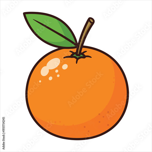 illustration of an orange fruit