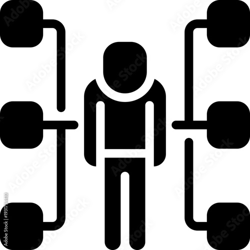 ability glyph icon. Strong and solid vector icon for websites, mobile interfaces, presentations, and visual branding. High quality and easy to edit.