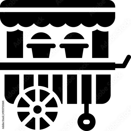 food court glyph icon. Strong and solid vector icon for websites, mobile interfaces, presentations, and visual branding. High quality and easy to edit.