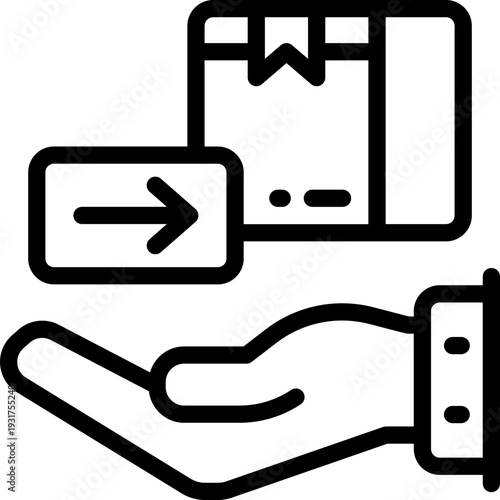 supply line icon. Clean and minimalist vector icon for websites, mobile apps, presentations, and logos. Fully scalable and customizable for any project.