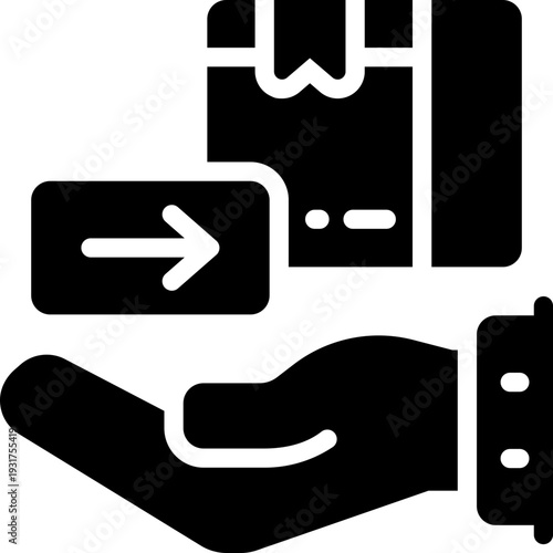 supply glyph icon. Strong and solid vector icon for websites, mobile interfaces, presentations, and visual branding. High quality and easy to edit.