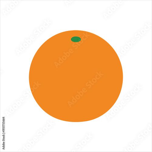 illustration of an orange fruit
