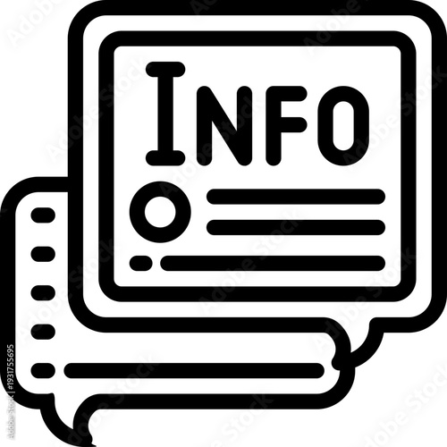 information line icon. Clean and minimalist vector icon for websites, mobile apps, presentations, and logos. Fully scalable and customizable for any project.