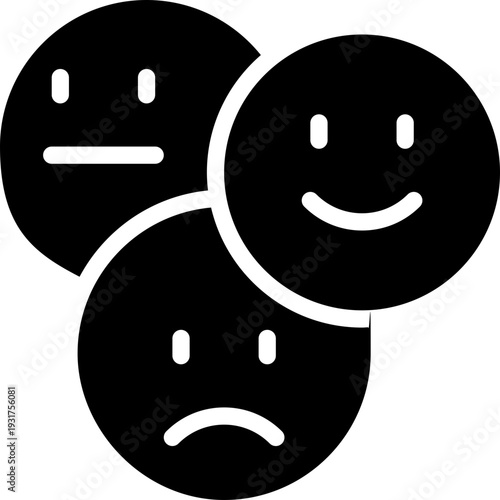 reaction glyph icon. Strong and solid vector icon for websites, mobile interfaces, presentations, and visual branding. High quality and easy to edit.