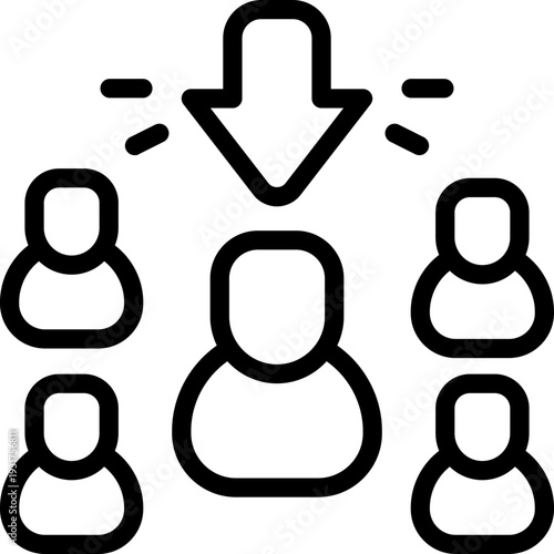 selection line icon. Clean and minimalist vector icon for websites, mobile apps, presentations, and logos. Fully scalable and customizable for any project.