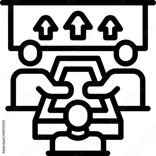 training line icon. Clean and minimalist vector icon for websites, mobile apps, presentations, and logos. Fully scalable and customizable for any project.