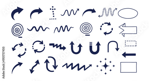 Minimalist Blue Shopping Baskets Vector Icons Collection for Retail Business and Online Commerce