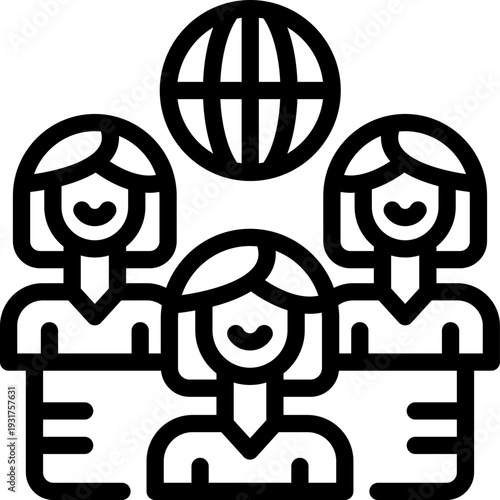 public line icon. Clean and minimalist vector icon for websites, mobile apps, presentations, and logos. Fully scalable and customizable for any project.