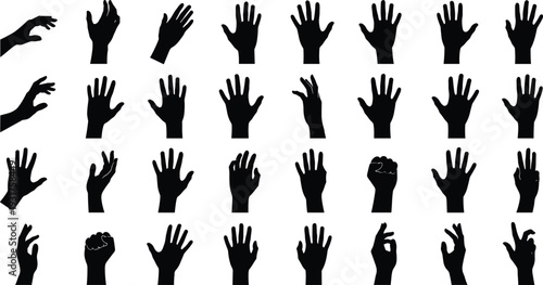 Black silhouette collection of vintage steam trains, classic locomotives, and railway carriages set isolated on white background for design, SEO.