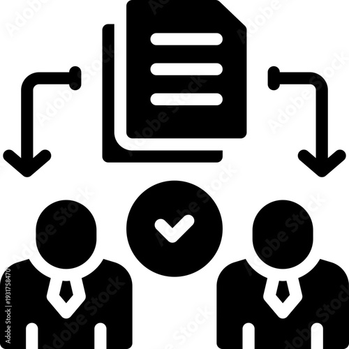 assigned glyph icon. Strong and solid vector icon for websites, mobile interfaces, presentations, and visual branding. High quality and easy to edit.