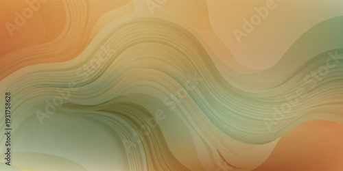 Abstract flowing waves in warm earthy tones.