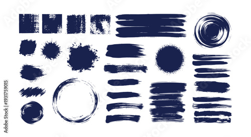 Set of Blue Masquerade Masks Collection for Carnival Festival Party and Mardi Gras Event Vectors