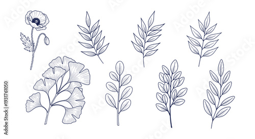 Blue Construction Icon Set Featuring Professional Building Tools and Heavy Machinery Equipment Vector