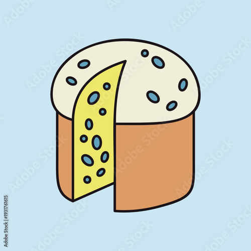 Traditional Italian Panettone Holiday Bread