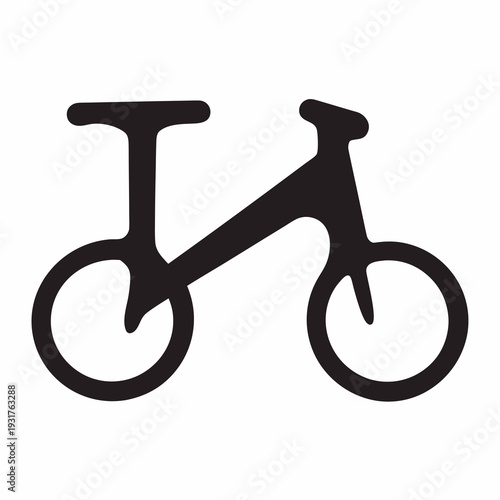 Modern bicycle icon for transportation and cycling concepts