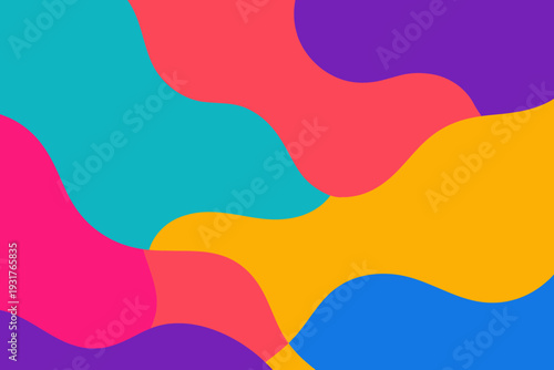 Formas y colores tropicales abstractos