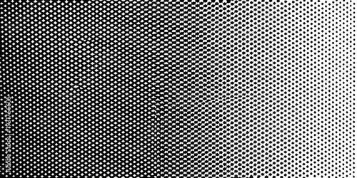 Gradient halftone pattern transitioning from black to white dot matrix