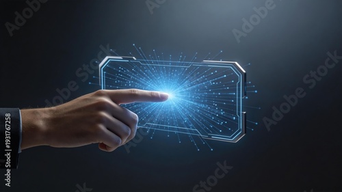 HandTouchingHolographicInterface