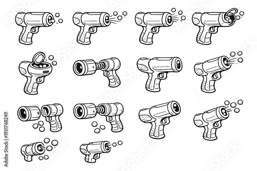 Smooth treat clean pet blaster propulsion icon reward vector launcher port lightweight