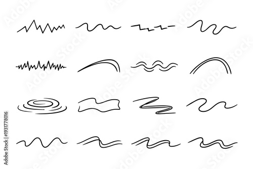 Broken simple icon pass generation uneven trail restless bend motion image erratic