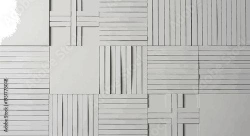 Geometric patterns and shapes in a 3D abstract illustration design