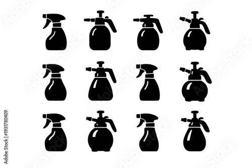 Helper daily ergonomic trigger generation geometry household vector simple pump icon image