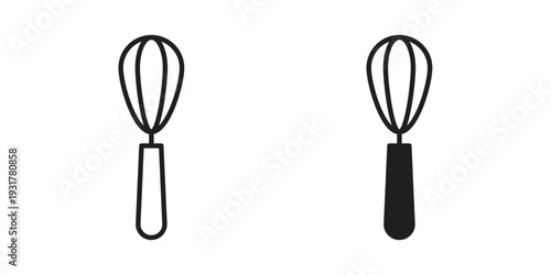 Beater icon set. Linear style. Vector icons