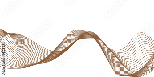 A wavy metallic mesh sculpture on a white background