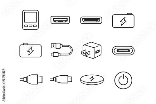Precise recessed air digital meter clean modern icon battery style vector internal